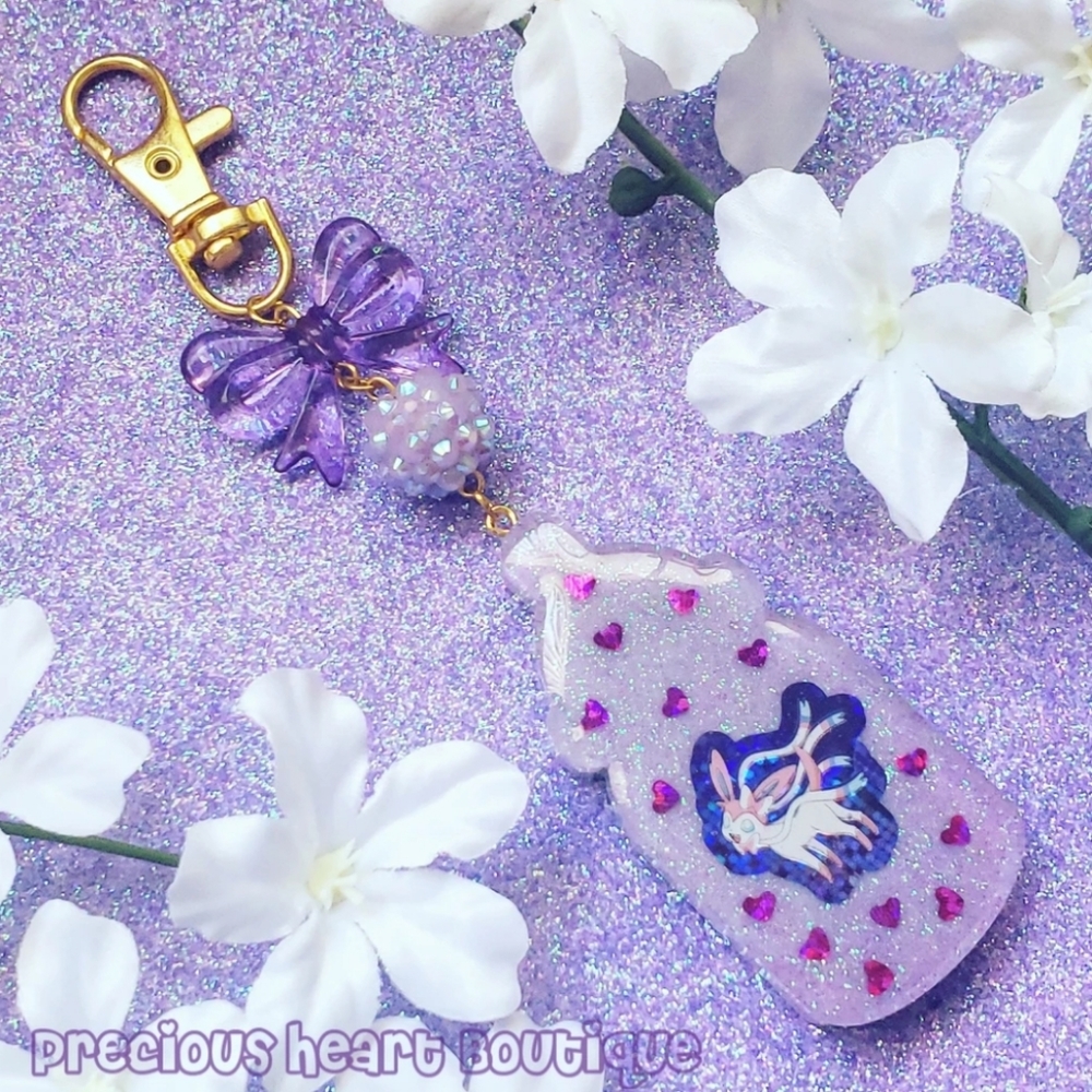 Sylveon Bottle Keychain